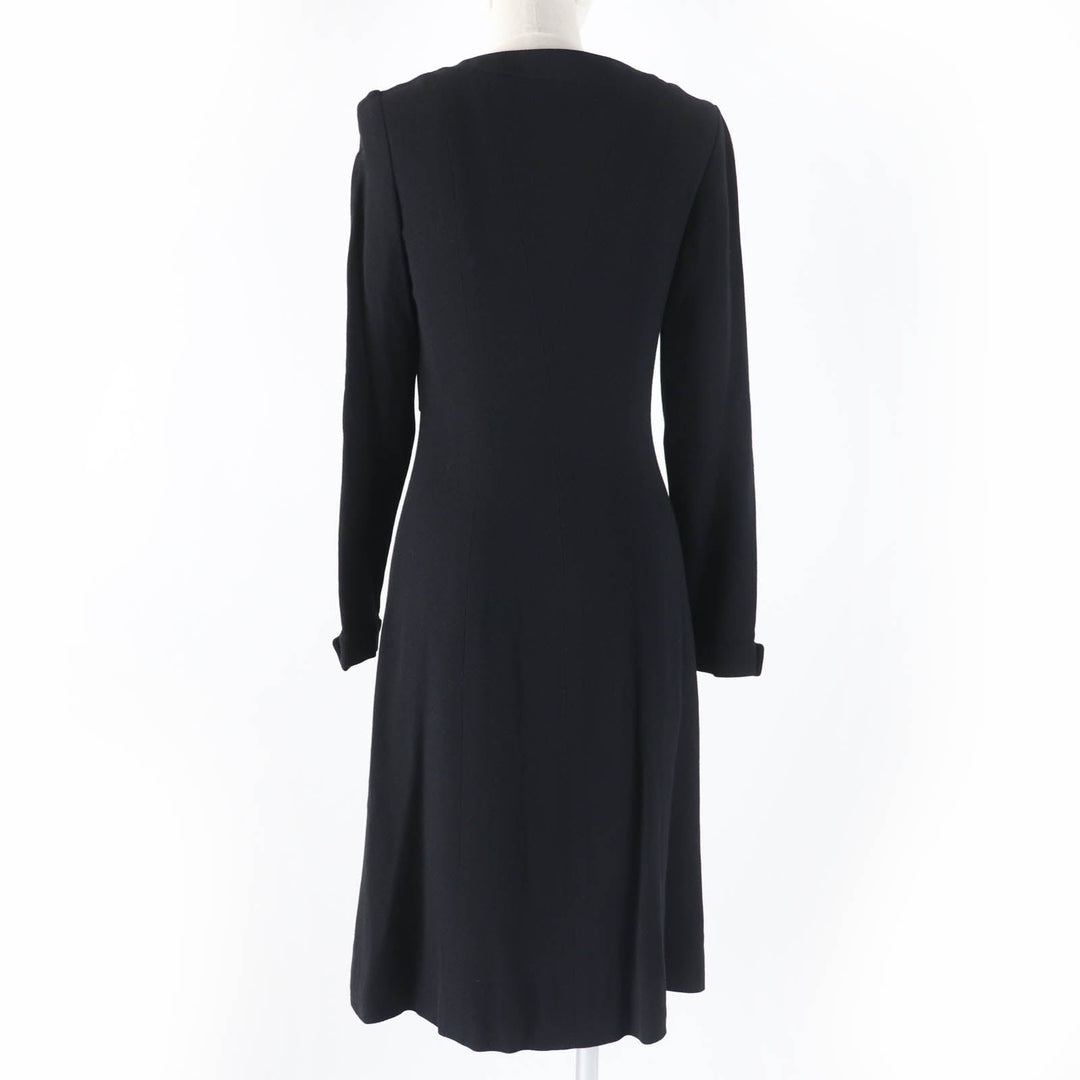 CHANEL one piece 96A P08207V04917 Main: 100% wool, Lining: 95% silk, Lining: 5% spandex black Women 36 Used Authentic
