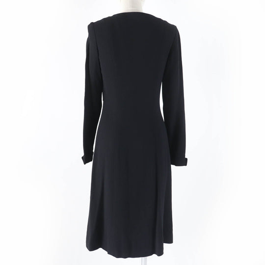 CHANEL one piece 96A P08207V04917 Main: 100% wool, Lining: 95% silk, Lining: 5% spandex black Women 36 Used Authentic