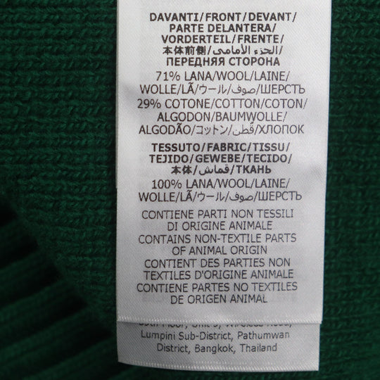 GUCCI Vest 711573 Main: 71% wool, Main: 29% cotton, Outer: 100% wool Green pink HA HA HA mens M Used Authentic