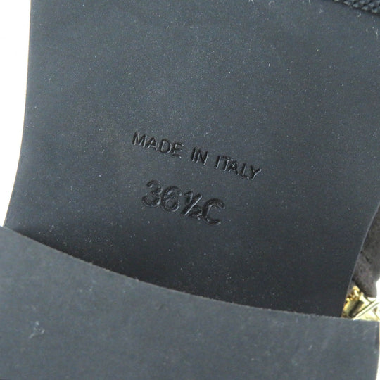 CHANEL boots G38158X56289 Main: Suede leather Charcoal gray black Women 36.5 Used Authentic