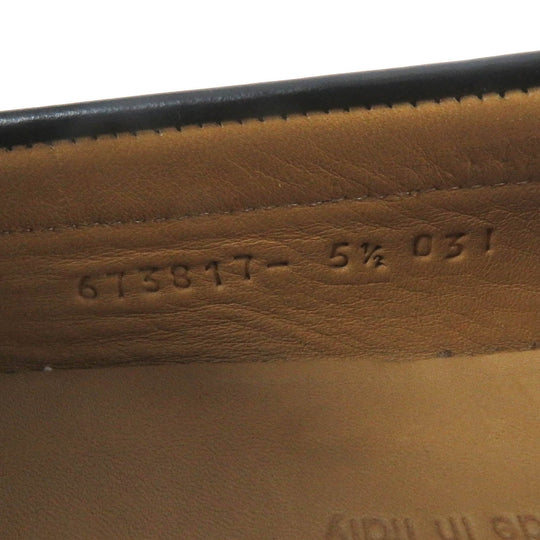 GUCCI loafers 673817 Main: GG canvas, Main: Leather Beige black mens 5.5 Used Authentic
