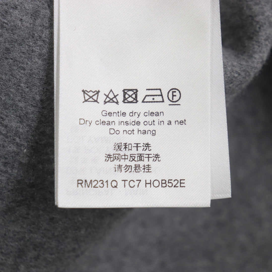 LOUIS VUITTON Blouson HOB52E Main: 99% wool, Main: 1% nylon gray Monogram mens 50 Used Authentic