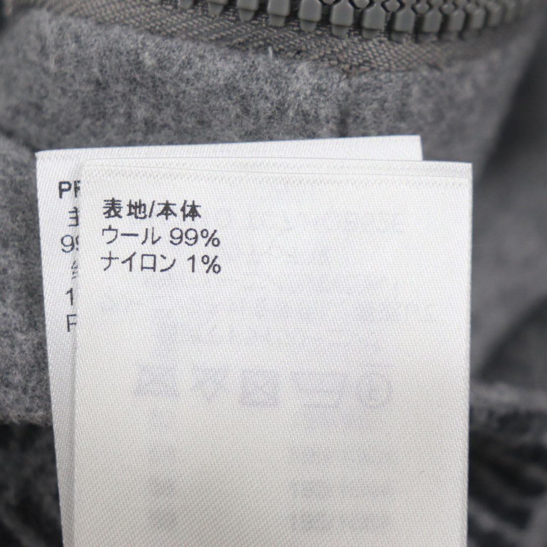 LOUIS VUITTON Blouson HOB52E Main: 99% wool, Main: 1% nylon gray Monogram mens 50 Used Authentic