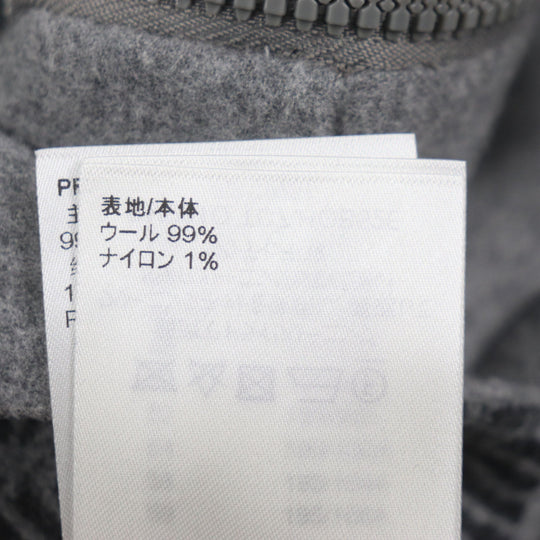 LOUIS VUITTON Blouson HOB52E Main: 99% wool, Main: 1% nylon gray Monogram mens 50 Used Authentic