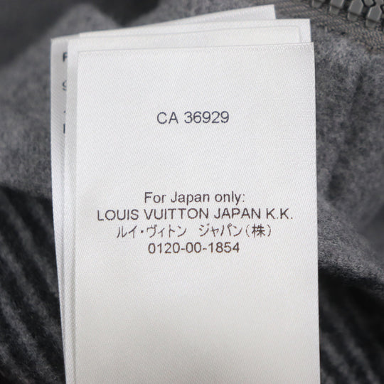 LOUIS VUITTON Blouson HOB52E Main: 99% wool, Main: 1% nylon gray Monogram mens 50 Used Authentic
