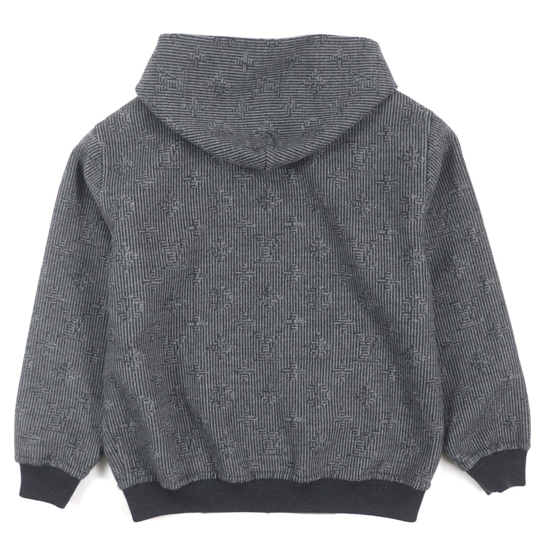 LOUIS VUITTON Blouson HOB52E Main: 99% wool, Main: 1% nylon gray Monogram mens 50 Used Authentic