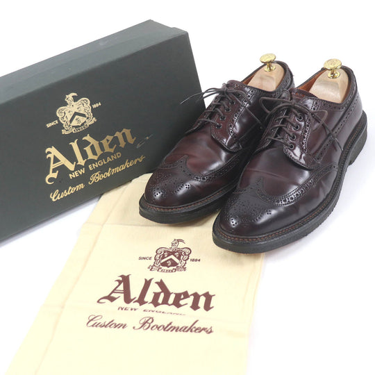 ALDEN Leather shoes 3192 Cordovan Bordeaux mens 9 Used Authentic