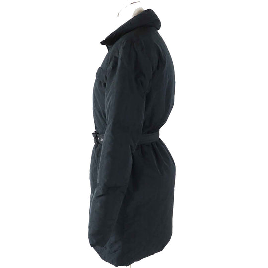 LOUIS VUITTON down coat FFCO018FLX Outer: 59% polyester, Outer: 41% silk, Lining: 50% rayon, Lining: 50% cupra, Filling: 90% down black Women 36 Used Authentic