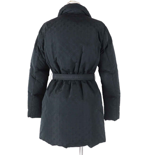 LOUIS VUITTON down coat FFCO018FLX Outer: 59% polyester, Outer: 41% silk, Lining: 50% rayon, Lining: 50% cupra, Filling: 90% down black Women 36 Used Authentic