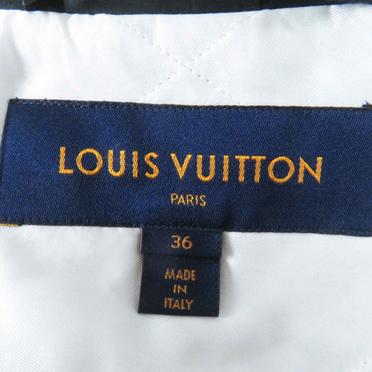 LOUIS VUITTON down coat FFCO018FLX Outer: 59% polyester, Outer: 41% silk, Lining: 50% rayon, Lining: 50% cupra, Filling: 90% down black Women 36 Used Authentic