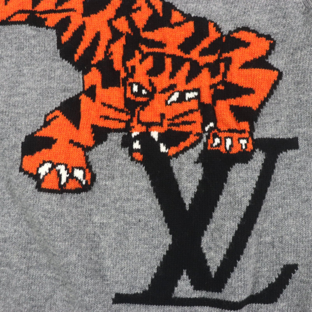 LOUIS VUITTON sweater HMN77W Main: 100% wool gray Amen Break mens S Used Authentic