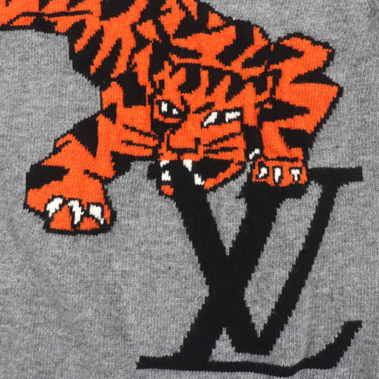 LOUIS VUITTON sweater HMN77W Main: 100% wool gray Amen Break mens S Used Authentic