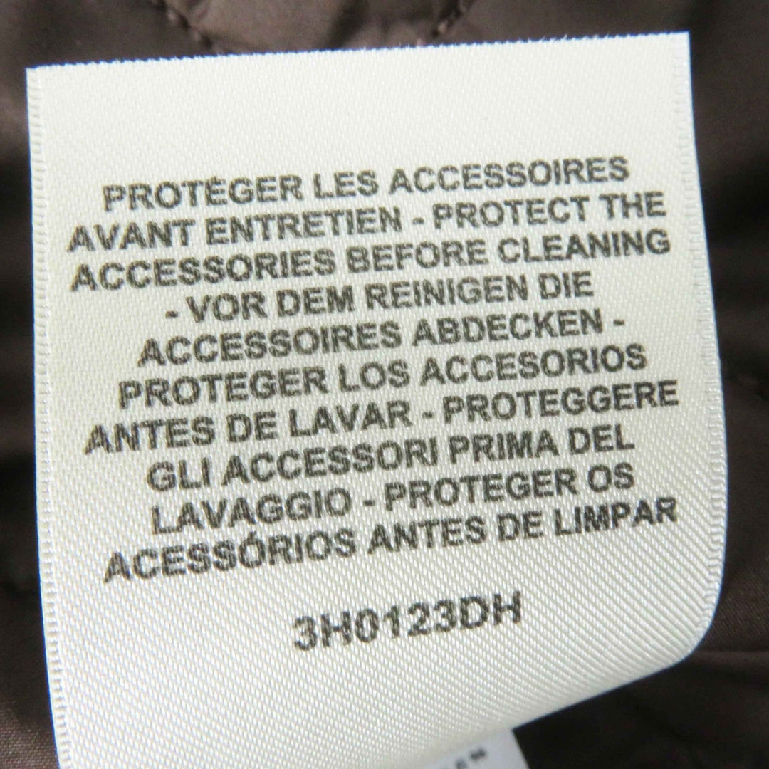 HERMES coat 3H0123DH Main: 75% alpaca, Main: 25% wool, Filling: 55% cashmere, Filling: 45% polyester, Lining: 100% polyester Dark brown Marron Ebene Women 36 Used Authentic