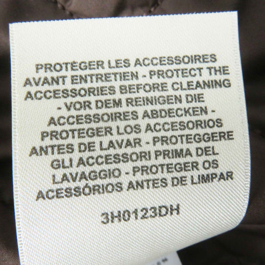 HERMES coat 3H0123DH Main: 75% alpaca, Main: 25% wool, Filling: 55% cashmere, Filling: 45% polyester, Lining: 100% polyester Dark brown Marron Ebene Women 36 Used Authentic