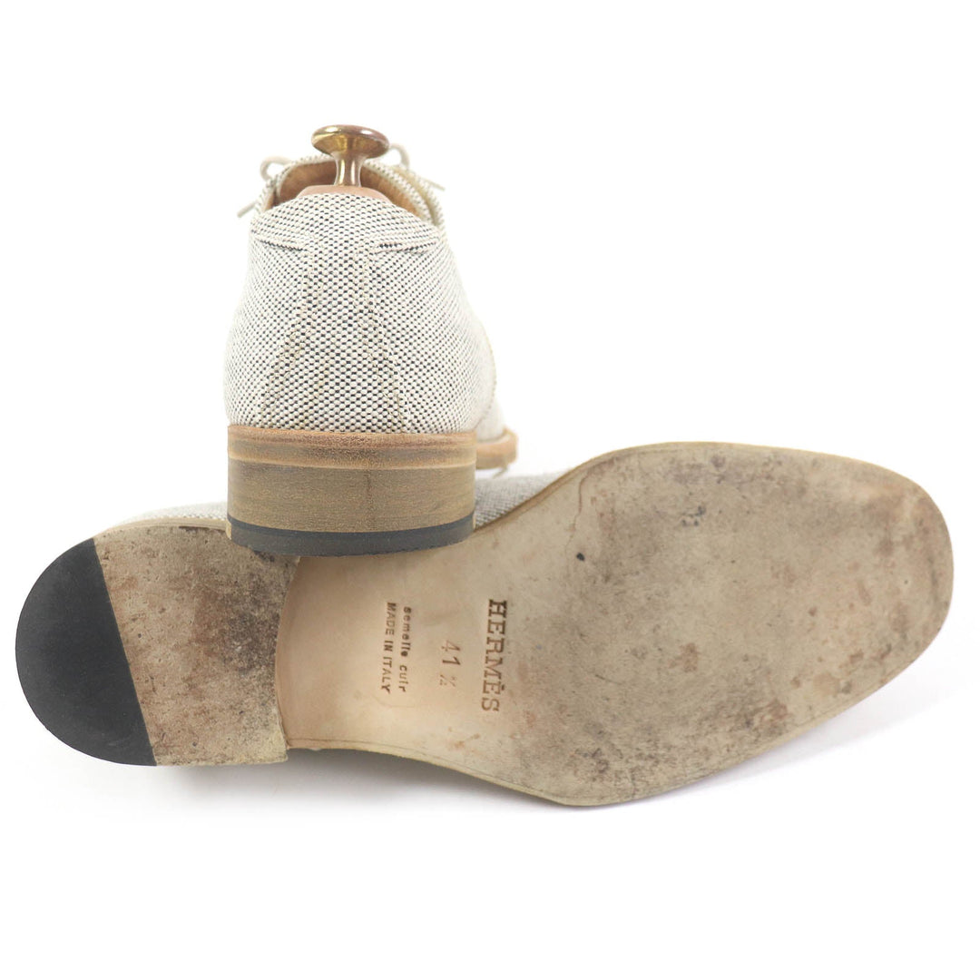 HERMES Leather shoes Main: Leather, Main: Canvas Beige type mens 41.5 Used Authentic