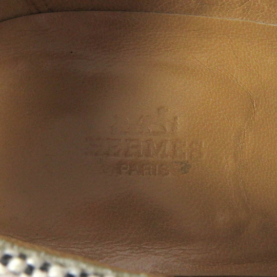HERMES Leather shoes Main: Leather, Main: Canvas Beige type mens 41.5 Used Authentic