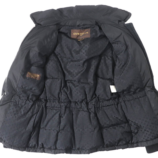 LOUIS VUITTON Down jacket Outer: 99% nylon, Outer: 1% polyurethane, Lining: 100% silk black Women 36 Used Authentic