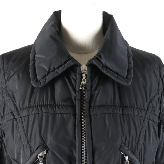 LOUIS VUITTON Down jacket Outer: 99% nylon, Outer: 1% polyurethane, Lining: 100% silk black Women 36 Used Authentic