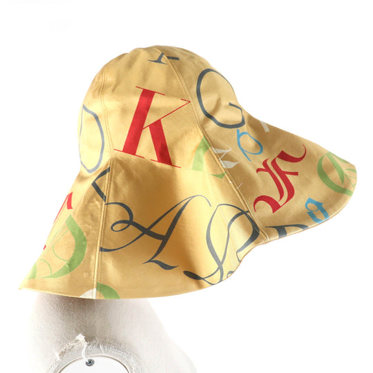 HERMES hat Outer: 100% silk, Lining: 50% linen, Lining: 50% silk Beige multicolor Women Used Authentic