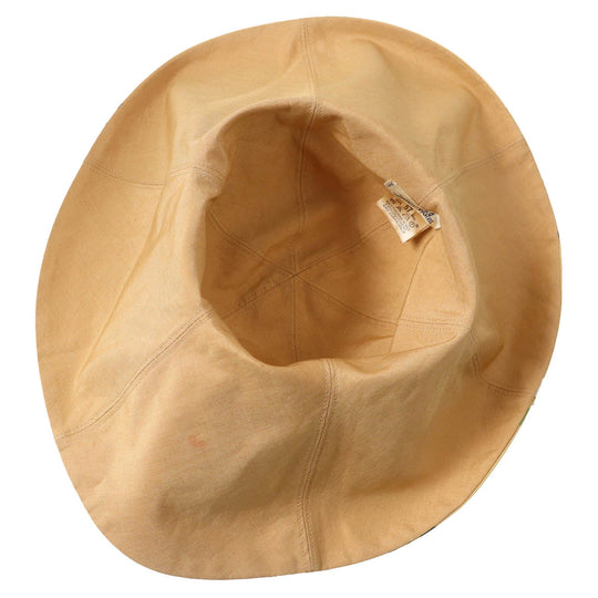 HERMES hat Outer: 100% silk, Lining: 50% linen, Lining: 50% silk Beige multicolor Women Used Authentic