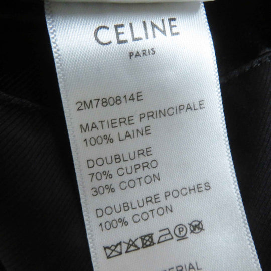 CELINE pea coat 2M780814E Outer: 100% wool, Lining: 70% cupra, Lining: 30% cotton, Lining: 100% cotton Dark navy Women 38 Used Authentic