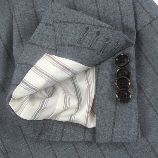 LARDINI suit Outer: 100% wool, Lining: 100% polyester gray mens 50 Used Authentic