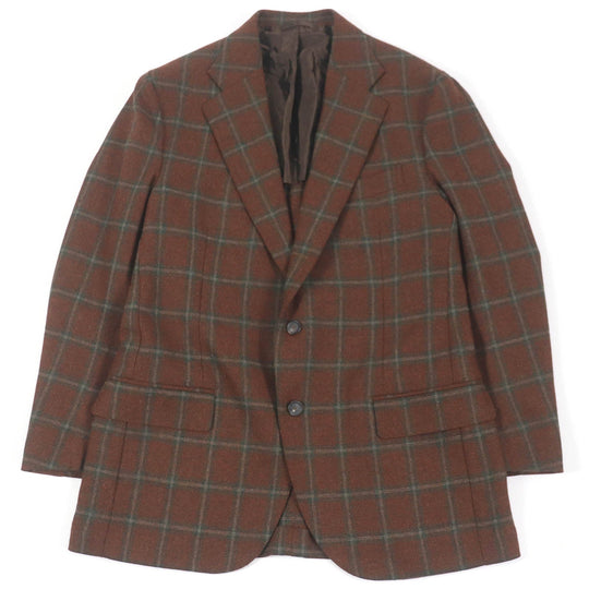 De Petrillo tailored jacket Outer: 100% virgin wool, Lining: 100% cupra Brown mens 50 Used Authentic