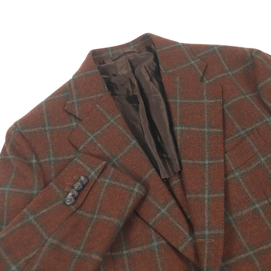 De Petrillo tailored jacket Outer: 100% virgin wool, Lining: 100% cupra Brown mens 50 Used Authentic