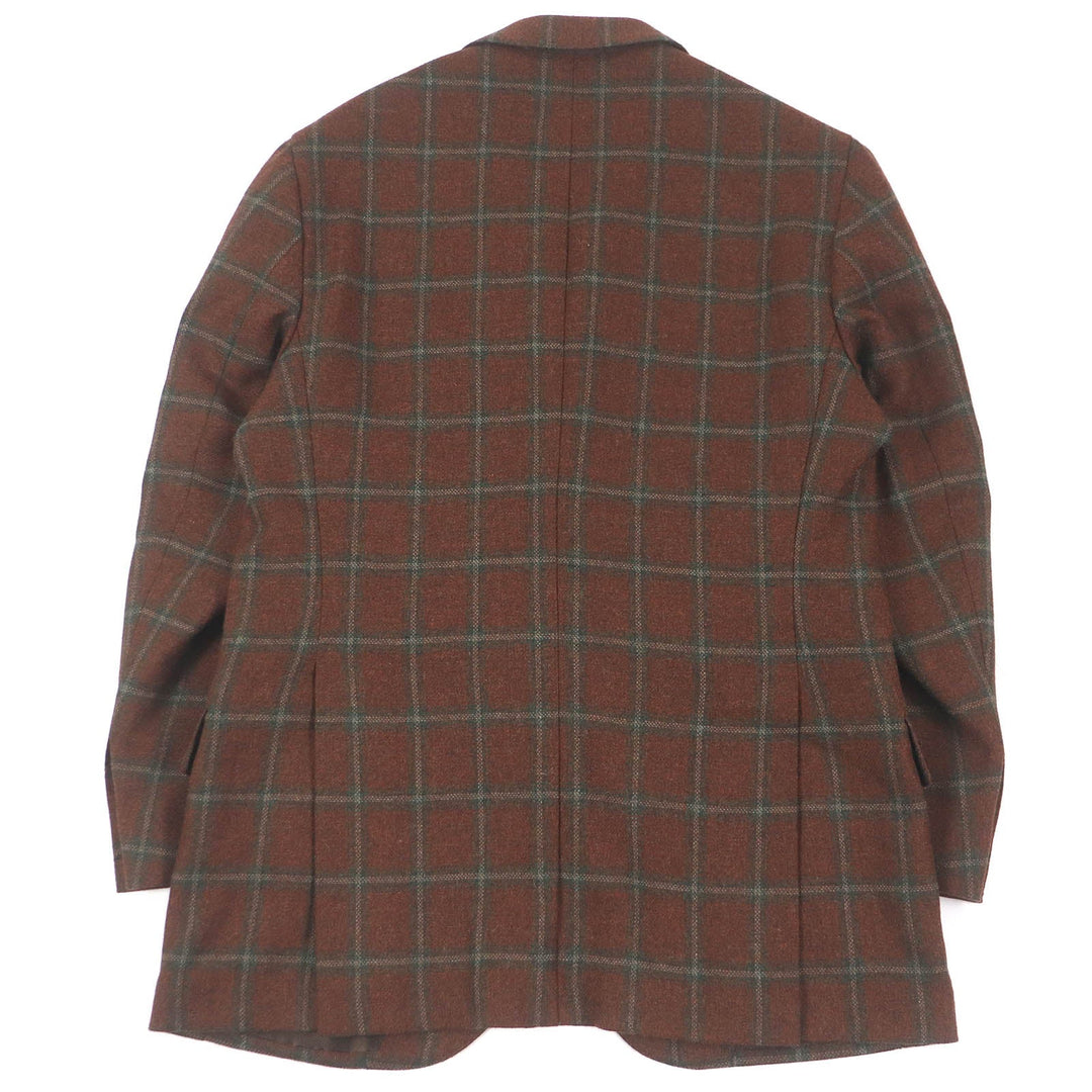 De Petrillo tailored jacket Outer: 100% virgin wool, Lining: 100% cupra Brown mens 50 Used Authentic