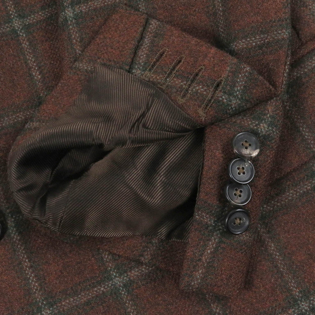De Petrillo tailored jacket Outer: 100% virgin wool, Lining: 100% cupra Brown mens 50 Used Authentic