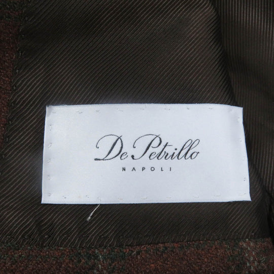 De Petrillo tailored jacket Outer: 100% virgin wool, Lining: 100% cupra Brown mens 50 Used Authentic
