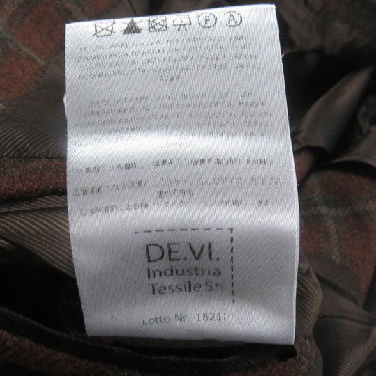 De Petrillo tailored jacket Outer: 100% virgin wool, Lining: 100% cupra Brown mens 50 Used Authentic