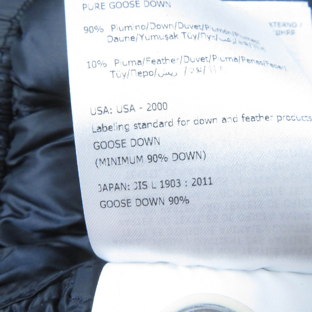 MONCLER down coat Main: 100% nylon, Lining: 100% nylon, Part: 50% cotton, Part: 50% nylon, Filling: 90% down Navy HODENITE Women 1 Used Authentic