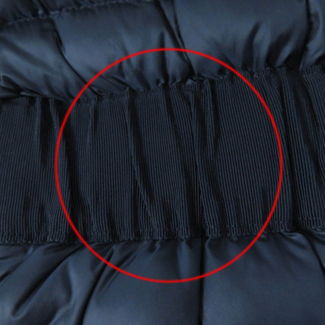 MONCLER down coat Main: 100% nylon, Lining: 100% nylon, Part: 50% cotton, Part: 50% nylon, Filling: 90% down Navy HODENITE Women 1 Used Authentic