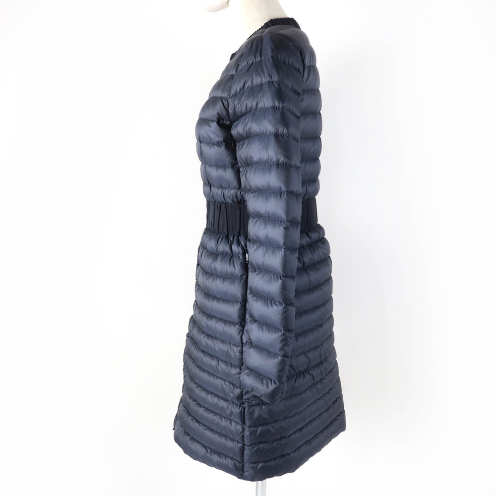 MONCLER down coat Main: 100% nylon, Lining: 100% nylon, Part: 50% cotton, Part: 50% nylon, Filling: 90% down Navy HODENITE Women 1 Used Authentic