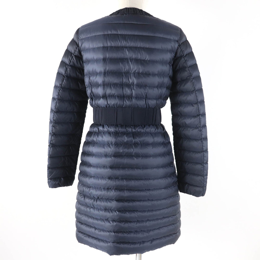 MONCLER down coat Main: 100% nylon, Lining: 100% nylon, Part: 50% cotton, Part: 50% nylon, Filling: 90% down Navy HODENITE Women 1 Used Authentic