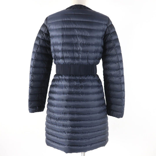MONCLER down coat Main: 100% nylon, Lining: 100% nylon, Part: 50% cotton, Part: 50% nylon, Filling: 90% down Navy HODENITE Women 1 Used Authentic