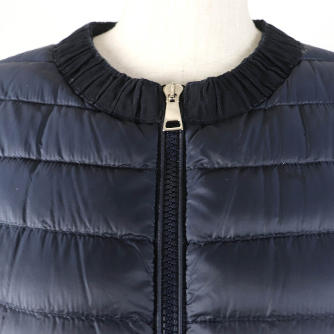 MONCLER down coat Main: 100% nylon, Lining: 100% nylon, Part: 50% cotton, Part: 50% nylon, Filling: 90% down Navy HODENITE Women 1 Used Authentic