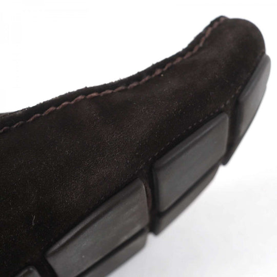 PRADA loafers 2D2170 Main: Suede leather Dark brown mens 9 Used Authentic