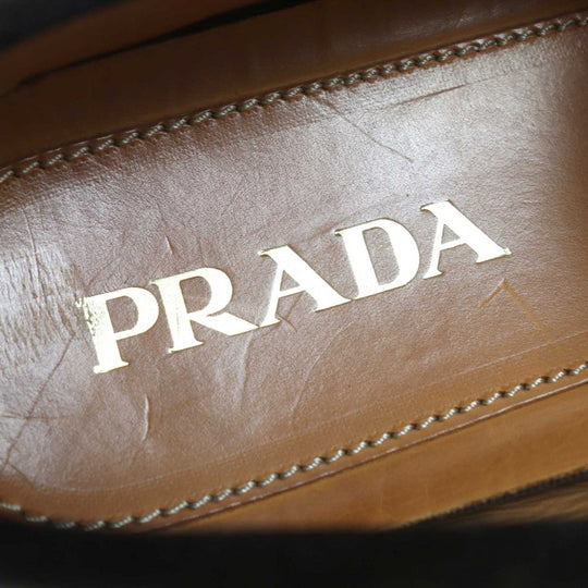 PRADA loafers 2D2170 Main: Suede leather Dark brown mens 9 Used Authentic