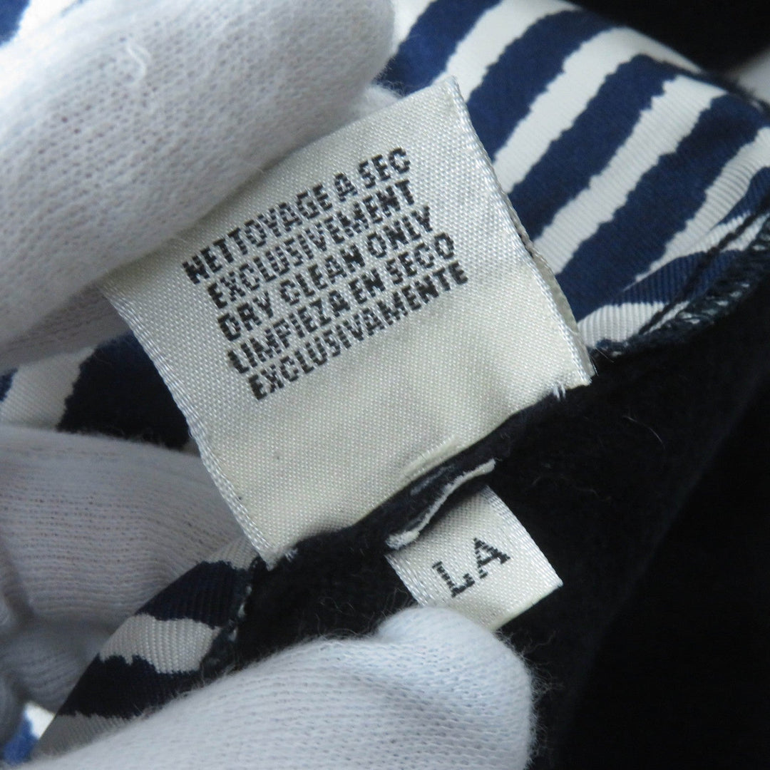 HERMES knit Outer: 100% silk, Main: 100% cashmere Navy white Women Used Authentic