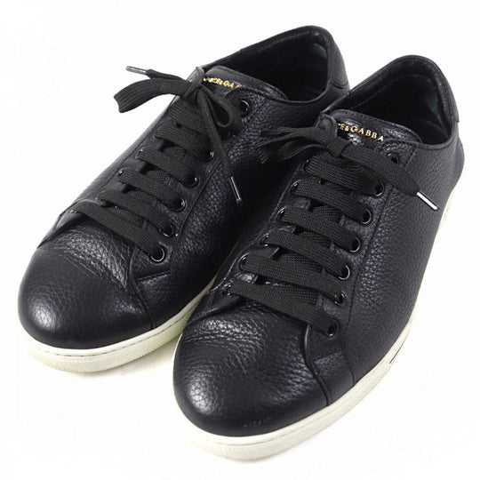 DOLCE&GABBANA Low cut sneakers CS1735 Main: Leather Black type Saint Tropez mens 7 Used Authentic