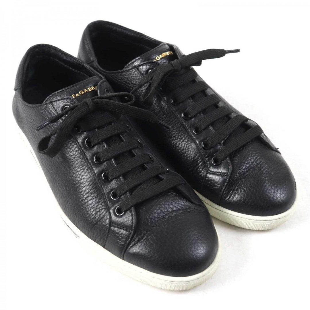 DOLCE&GABBANA Low cut sneakers CS1735 Main: Leather Black type Saint Tropez mens 7 Used Authentic