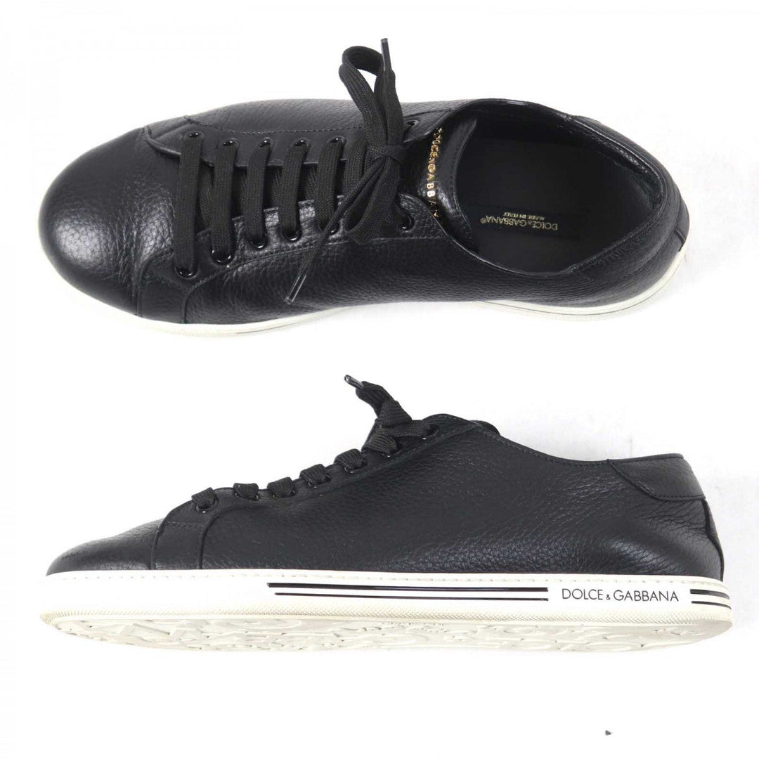 DOLCE&GABBANA Low cut sneakers CS1735 Main: Leather Black type Saint Tropez mens 7 Used Authentic