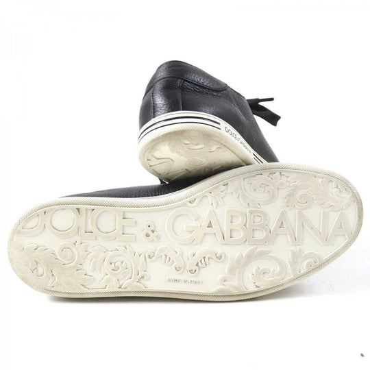 DOLCE&GABBANA Low cut sneakers CS1735 Main: Leather Black type Saint Tropez mens 7 Used Authentic