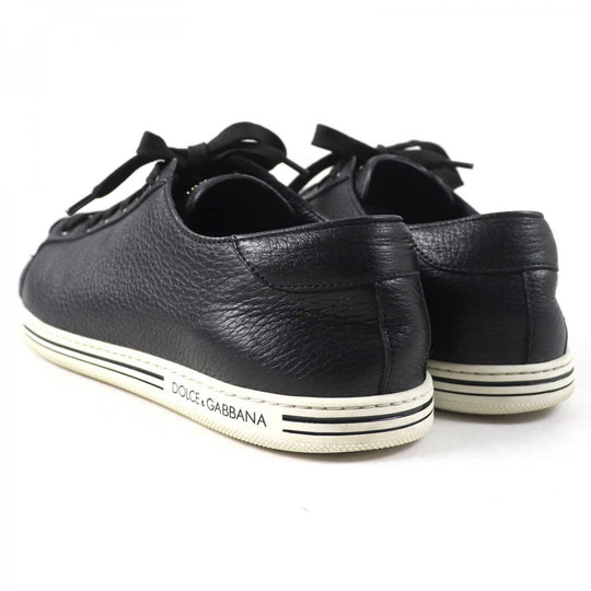 DOLCE&GABBANA Low cut sneakers CS1735 Main: Leather Black type Saint Tropez mens 7 Used Authentic