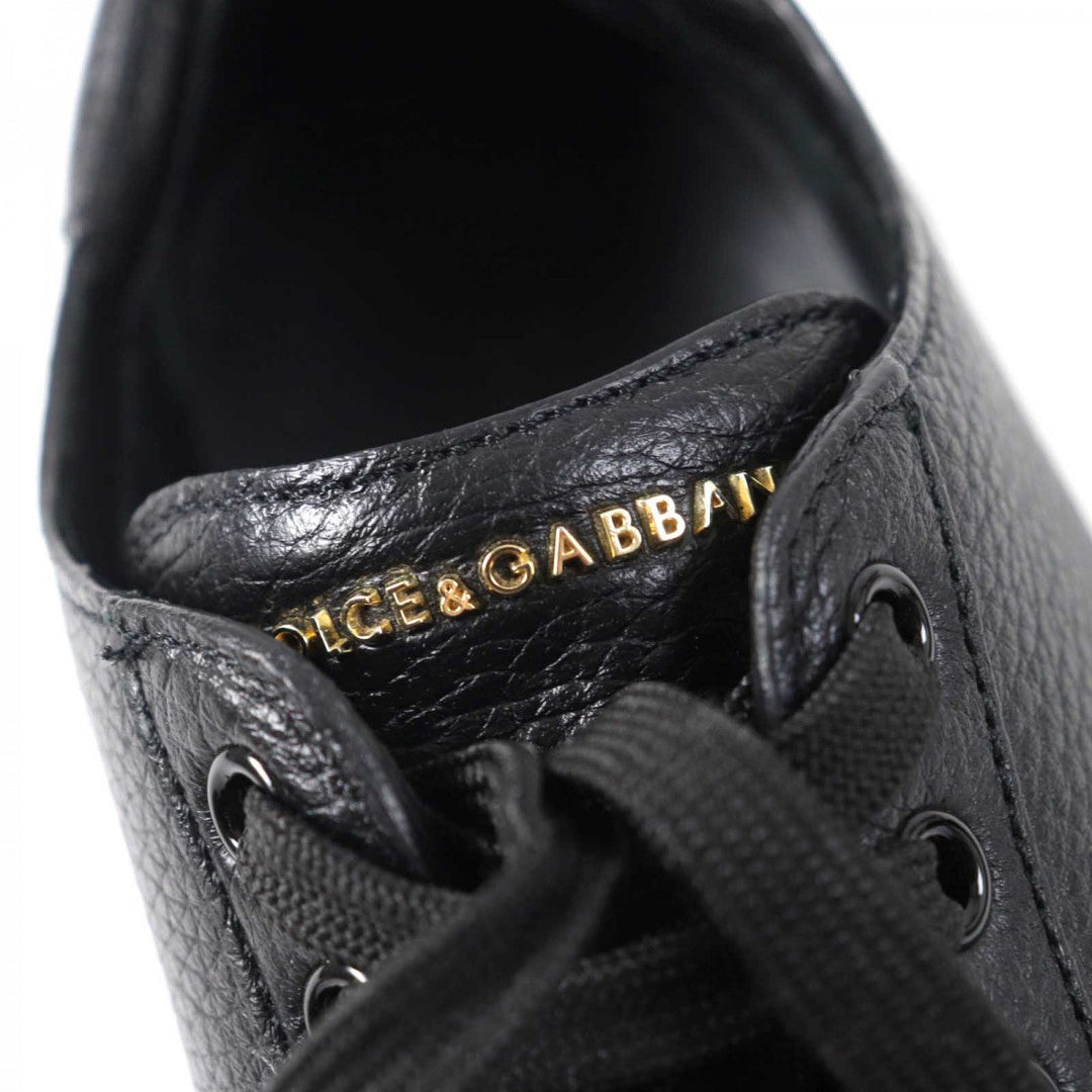 DOLCE&GABBANA Low cut sneakers CS1735 Main: Leather Black type Saint Tropez mens 7 Used Authentic