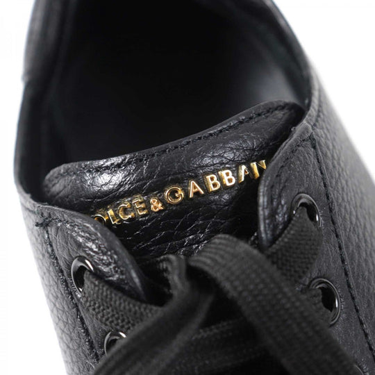 DOLCE&GABBANA Low cut sneakers CS1735 Main: Leather Black type Saint Tropez mens 7 Used Authentic