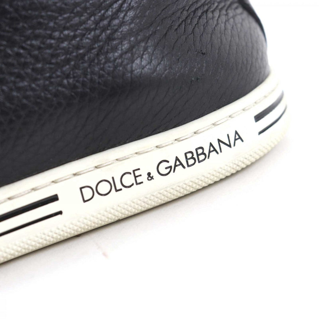 DOLCE&GABBANA Low cut sneakers CS1735 Main: Leather Black type Saint Tropez mens 7 Used Authentic
