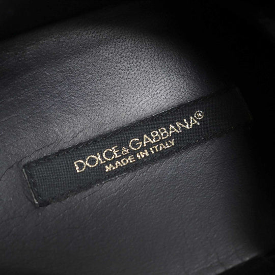 DOLCE&GABBANA Low cut sneakers CS1735 Main: Leather Black type Saint Tropez mens 7 Used Authentic